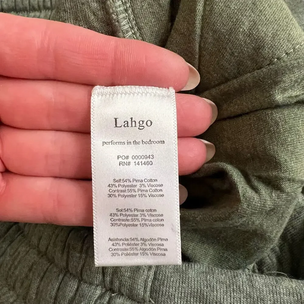 LUNYA LAHGO Restore Double Faced Pant Green Heathered Drawstring XXL NEW - Picture 7 of 11